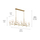 Kichler - Ali 10-Light Linear Suspension - Lights Canada