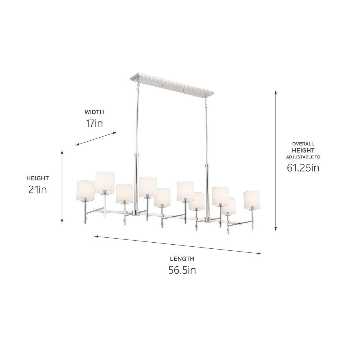 Kichler - Ali 10-Light Linear Suspension - Lights Canada