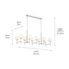 Kichler - Ali 10-Light Linear Suspension - Lights Canada