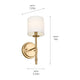 Kichler - Ali 1-Light Sconce - Lights Canada