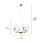 Kichler - Adeena 6-Light Chandelier - Lights Canada