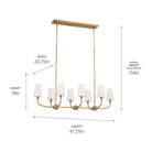 Kichler - Adeena 8-Light Linear Suspension - Lights Canada