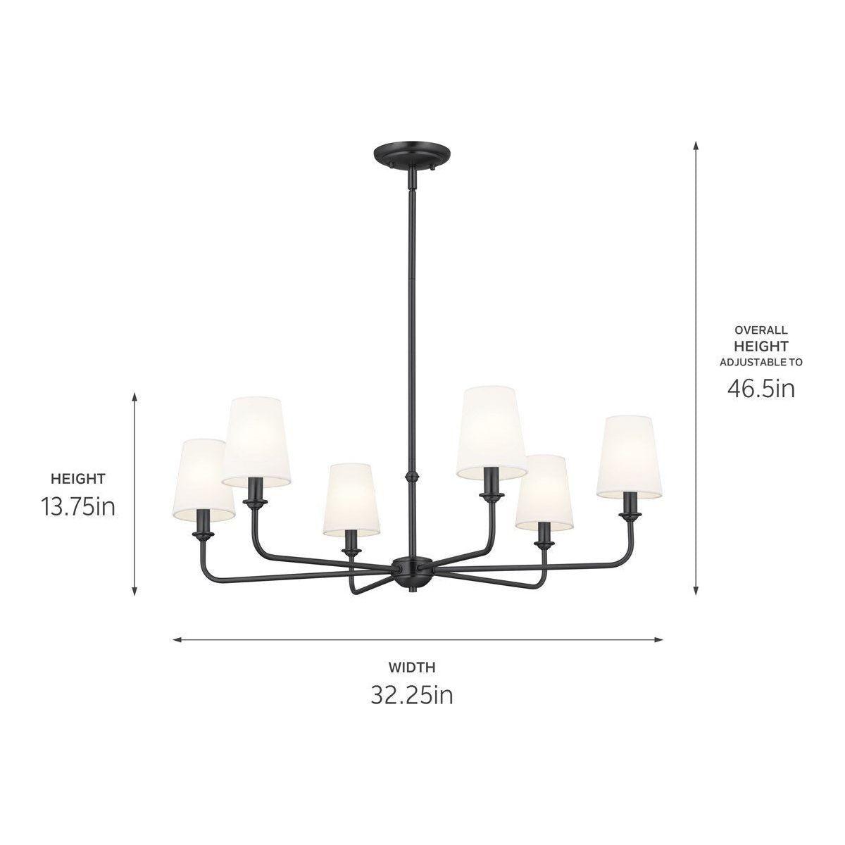 Kichler - Pallas 6-Light Chandelier - Lights Canada