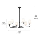 Kichler - Pallas 6-Light Chandelier - Lights Canada