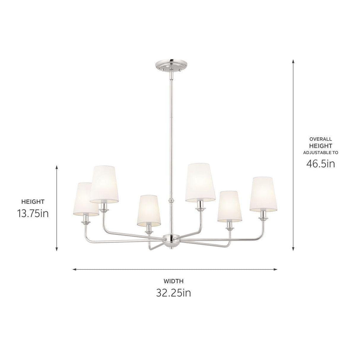 Kichler - Pallas 6-Light Chandelier - Lights Canada