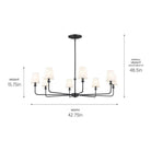 Kichler - Pallas 8-Light Chandelier - Lights Canada