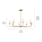 Kichler - Pallas 8-Light Chandelier - Lights Canada