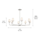 Kichler - Pallas 8-Light Chandelier - Lights Canada