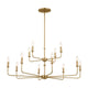 Kichler - Pallas 12-Light Chandelier - Lights Canada