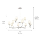 Kichler - Pallas 12-Light Chandelier - Lights Canada