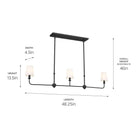 Kichler - Pallas 3-Light Linear Suspension - Lights Canada