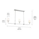 Kichler - Pallas 3-Light Linear Suspension - Lights Canada