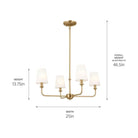 Kichler - Pallas 4-Light Mini Chandelier - Lights Canada