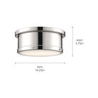 Kichler - Serca 2-Light Flush Mount - Lights Canada