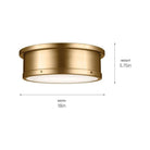 Kichler - Serca 3-Light Flush Mount - Lights Canada