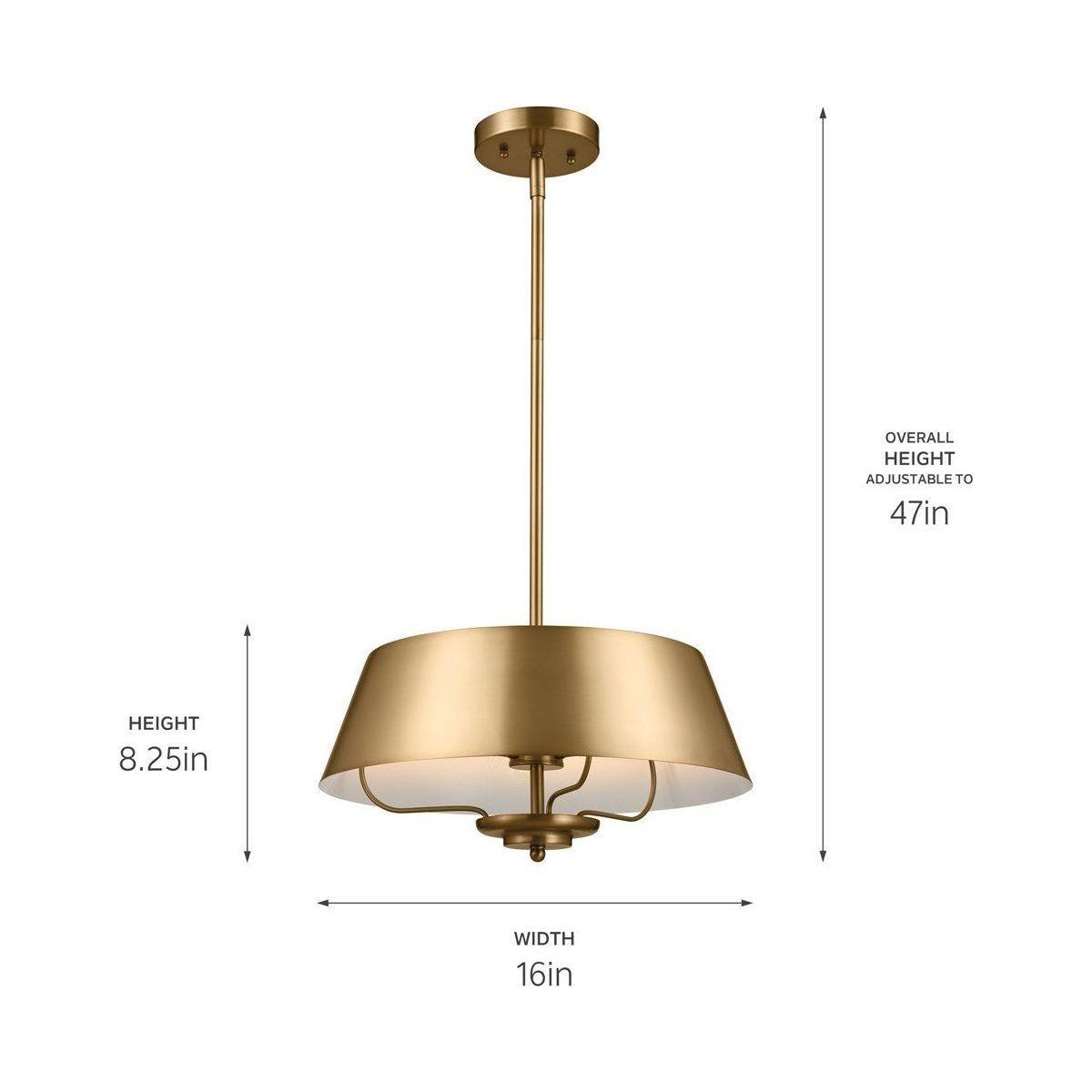 Kichler - Luella 16" 3-Light Convertible Pendant - Lights Canada