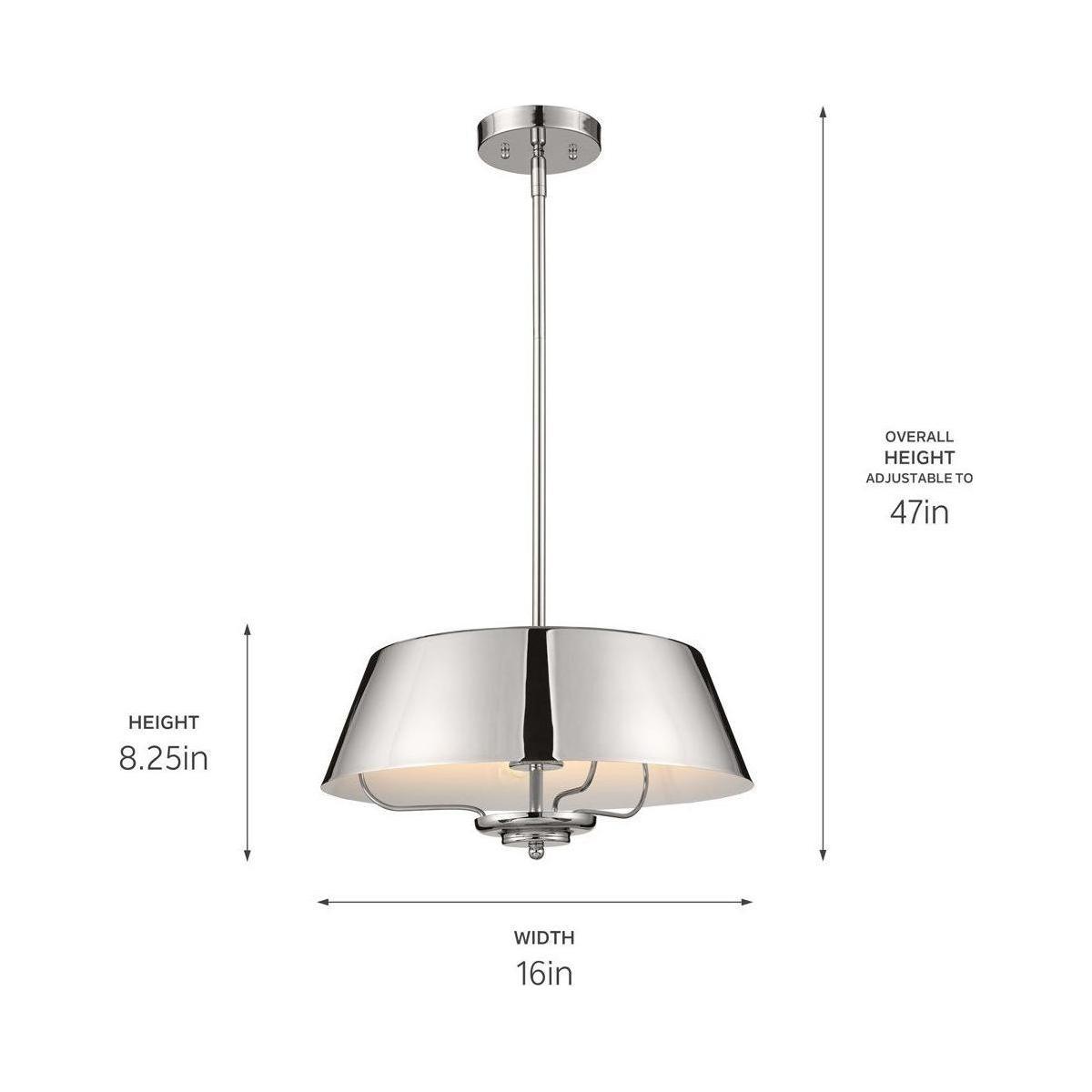 Kichler - Luella 16" 3-Light Convertible Pendant - Lights Canada