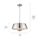 Kichler - Luella 16" 3-Light Convertible Pendant - Lights Canada