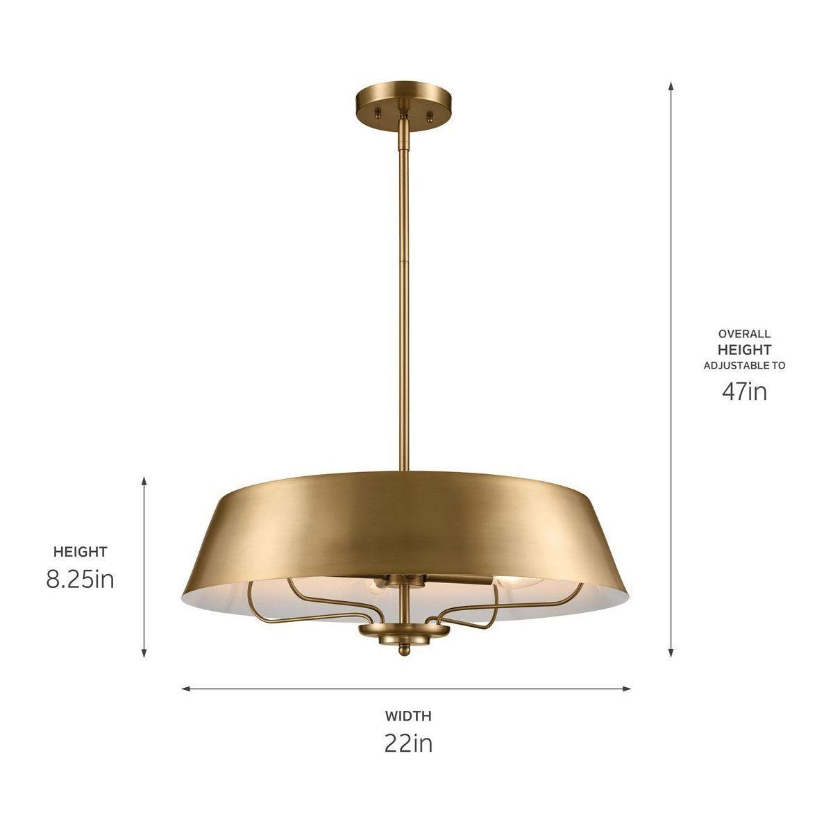Kichler - Luella 22" 4-Light Convertible Pendant - Lights Canada