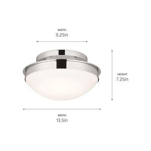 Kichler - Bretta 13.5" 2-Light Flush Mount - Lights Canada