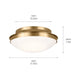 Kichler - Bretta 17.75" 3-Light Flush Mount - Lights Canada