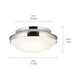 Kichler - Bretta 17.75" 3-Light Flush Mount - Lights Canada