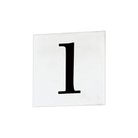 4" Square Tile Number 1 (Serif)