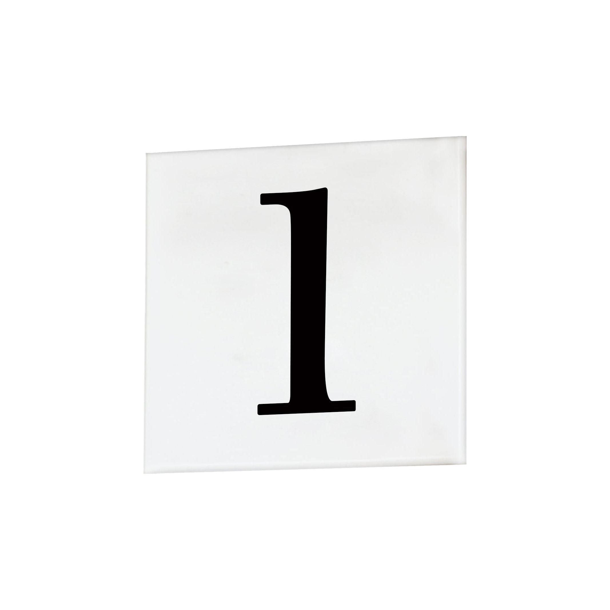 Maxim Lighting - 4" Square Tile Number 1 (Serif) - Lights Canada
