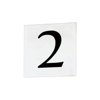 4" Square Tile Number 2 (Serif)