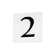 Maxim Lighting - 4" Square Tile Number 2 (Serif) - Lights Canada