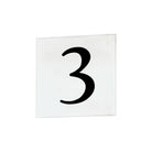 Maxim Lighting - 4" Square Tile Number 3 (Serif) - Lights Canada