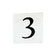 Maxim Lighting - 4" Square Tile Number 3 (Serif) - Lights Canada