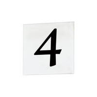 4" Square Tile Number 4 (Serif)