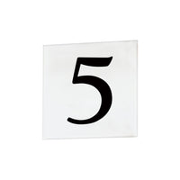 4" Square Tile Number 5 (Serif)