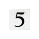Maxim Lighting - 4" Square Tile Number 5 (Serif) - Lights Canada