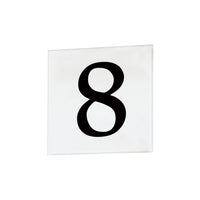 4" Square Tile Number 8 (Serif)