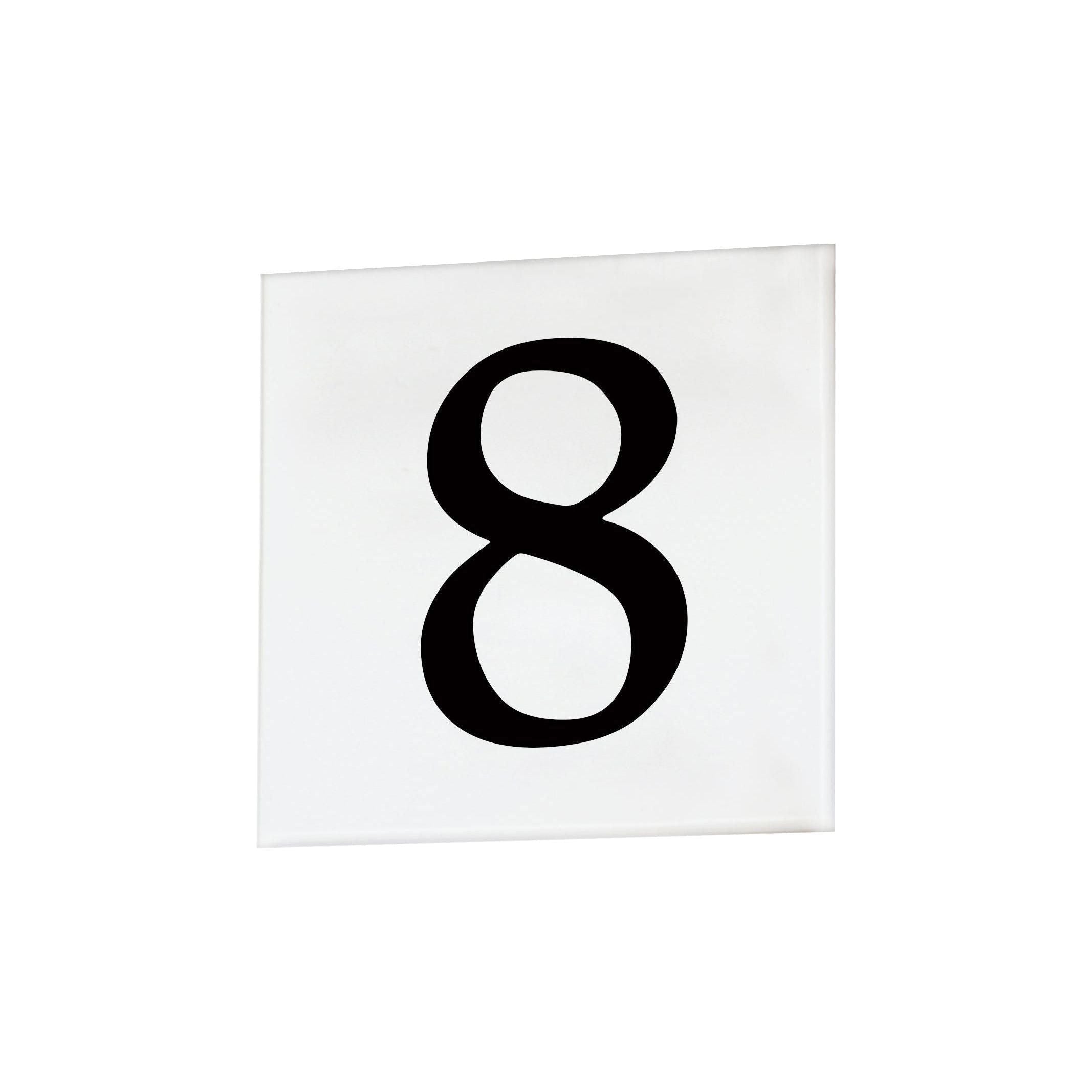 Maxim Lighting - 4" Square Tile Number 8 (Serif) - Lights Canada