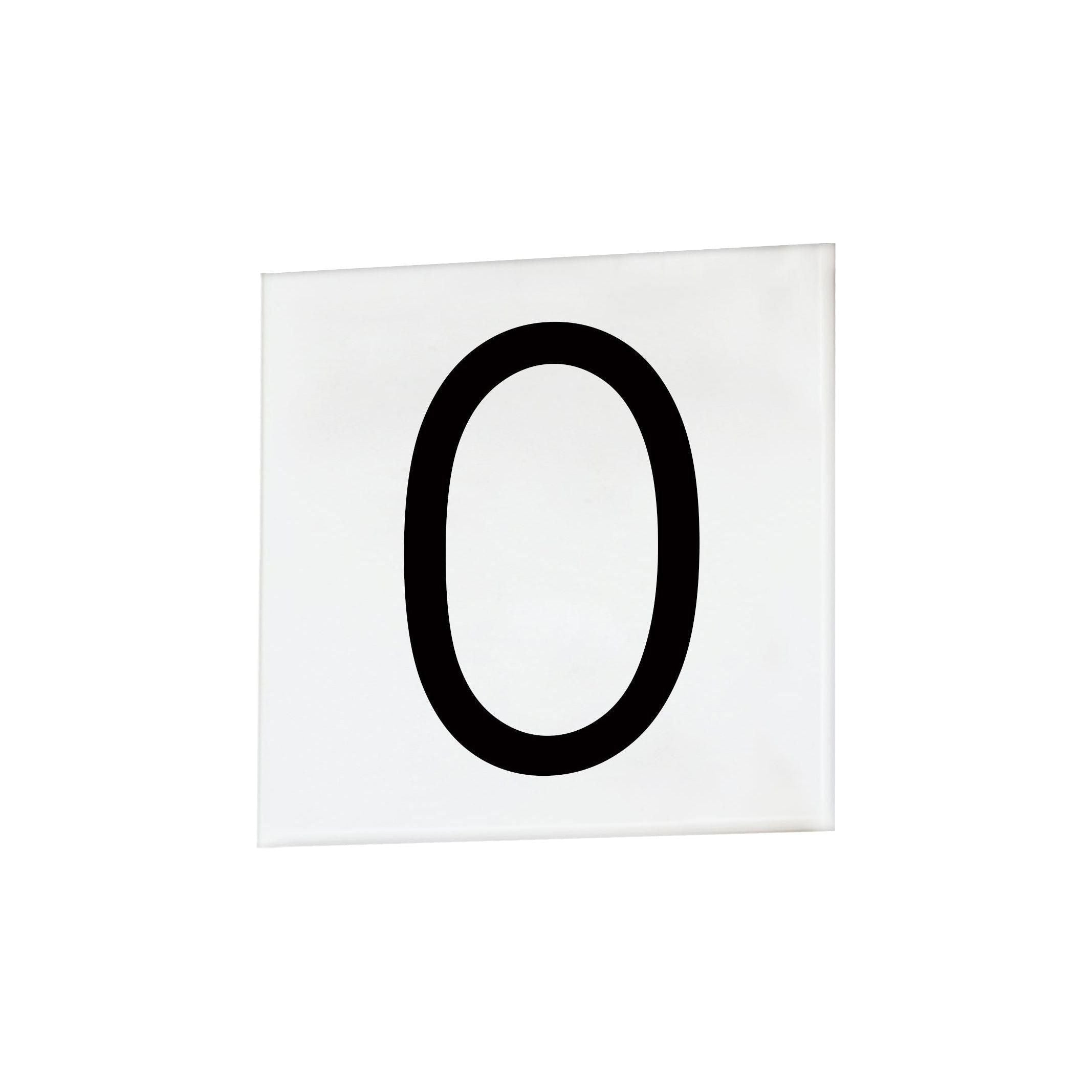 Maxim Lighting - 4" Square Tile Number 0 (Sans Serif) - Lights Canada