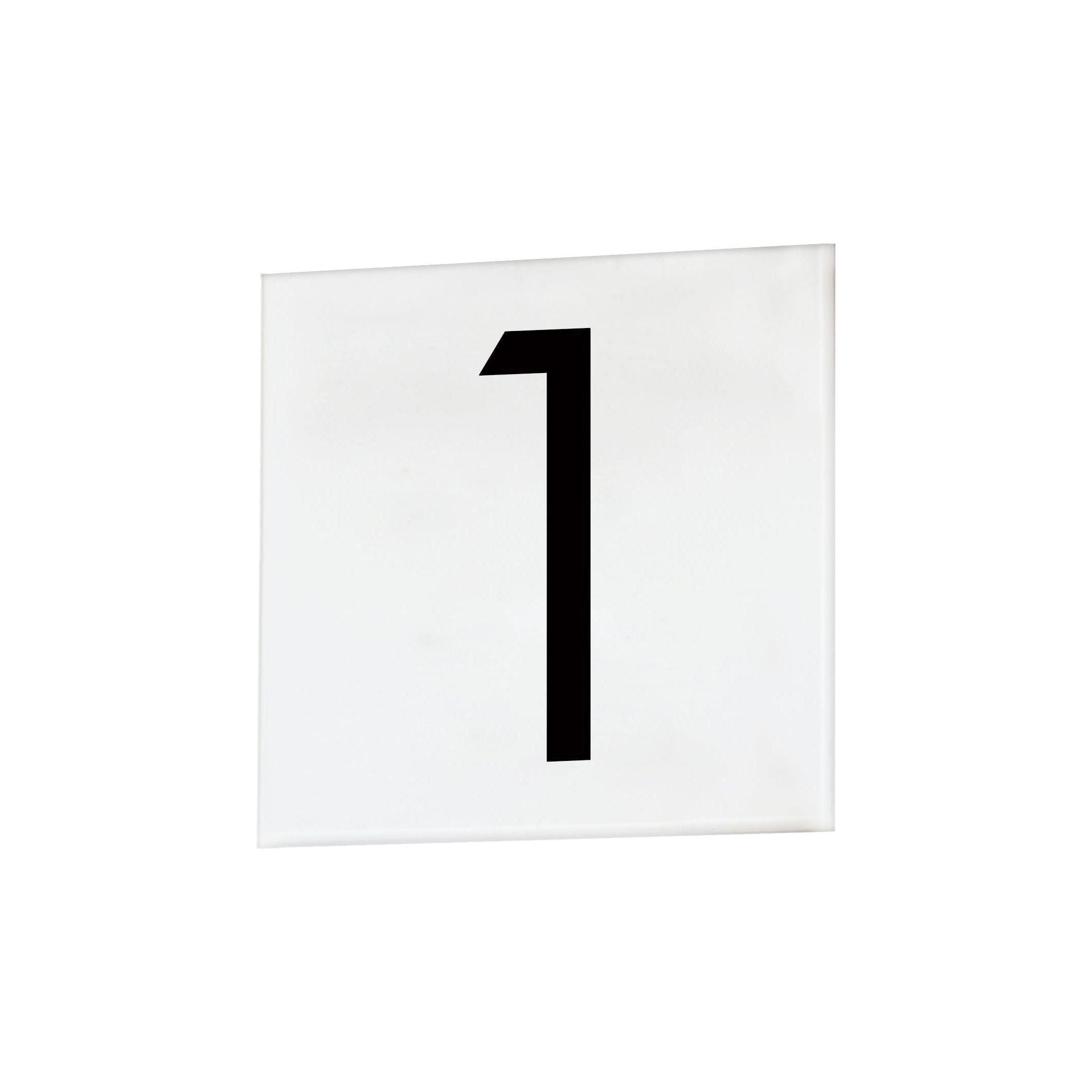 Maxim Lighting - 4" Square Tile Number 1 (Sans Serif) - Lights Canada