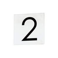 4" Square Tile Number 2 (Sans Serif)