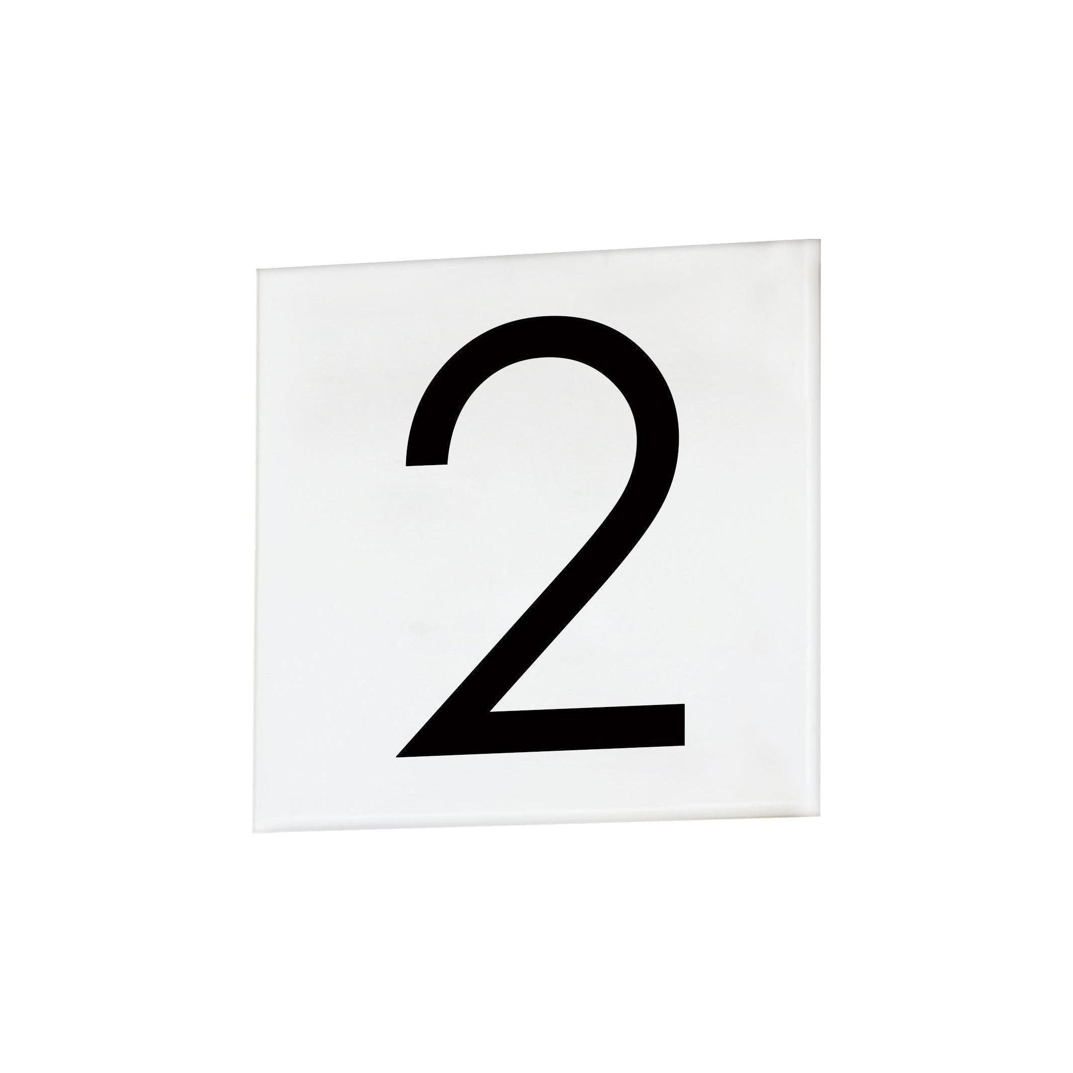 Maxim Lighting - 4" Square Tile Number 2 (Sans Serif) - Lights Canada