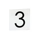 Maxim Lighting - 4" Square Tile Number 3 (Sans Serif) - Lights Canada