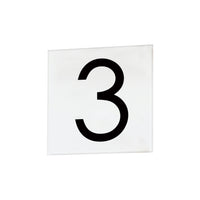 4" Square Tile Number 3 (Sans Serif)