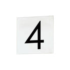 Maxim Lighting - 4" Square Tile Number 4 (Sans Serif) - Lights Canada
