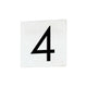 Maxim Lighting - 4" Square Tile Number 4 (Sans Serif) - Lights Canada