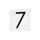 Maxim Lighting - 4" Square Tile Number 7 (Sans Serif) - Lights Canada