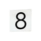 Maxim Lighting - 4" Square Tile Number 8 (Sans Serif) - Lights Canada