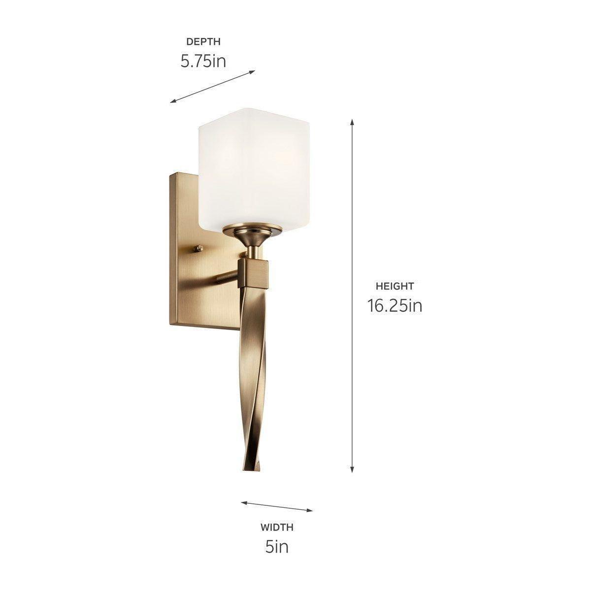 Kichler - Marette 5" 1-Light Sconce - Lights Canada