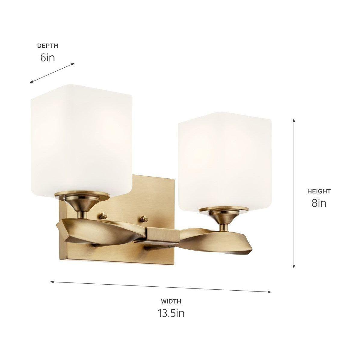Kichler - Marette 13.5" 2-Light Vanity Light - Lights Canada