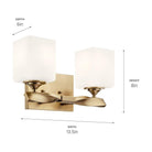 Kichler - Marette 13.5" 2-Light Vanity Light - Lights Canada